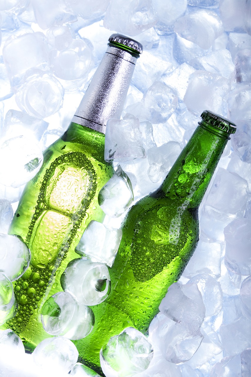 beer, ice, beverage, alcohol, cold, pub